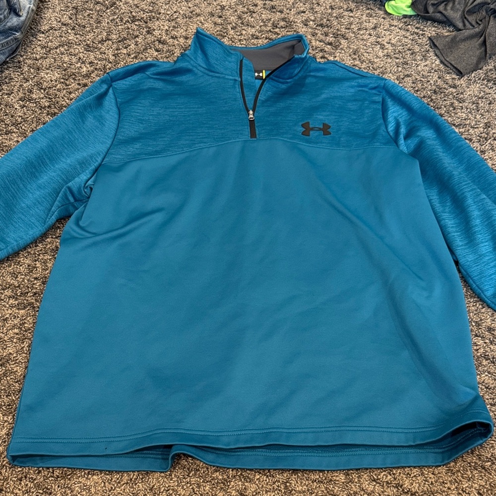 Under Armour Teal Quarter-Zip Top
